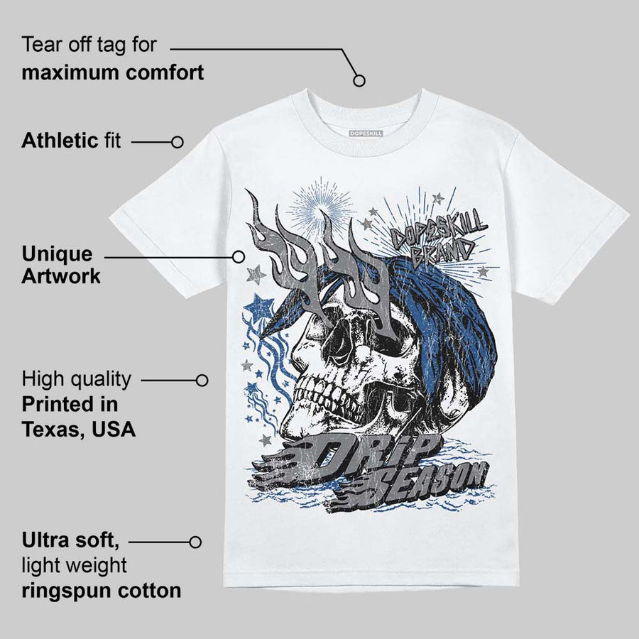 Flint Grey 9s DopeSkill T-Shirt Drip Season Graphic