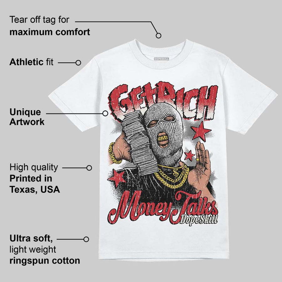 Flight Club 4s DopeSkill T-Shirt Get Rich Graphic