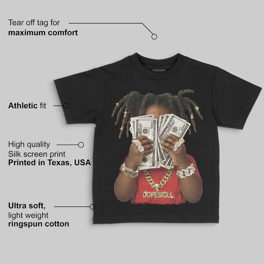 Reverse Infrared 6s DopeSkill Toddler Kids T-shirt Rich Youth Graphic