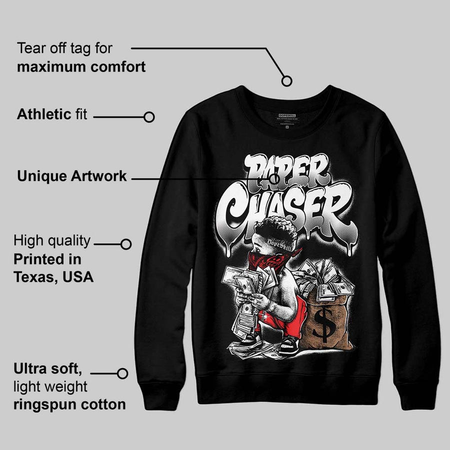 Black/White 'Paper Chaser Boy' DopeSkill Graphic Sweatshirt