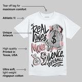 Harris Tweed x Black/Phantom Dunk DopeSkill T-Shirt Real Ones Move In Silence Graphic