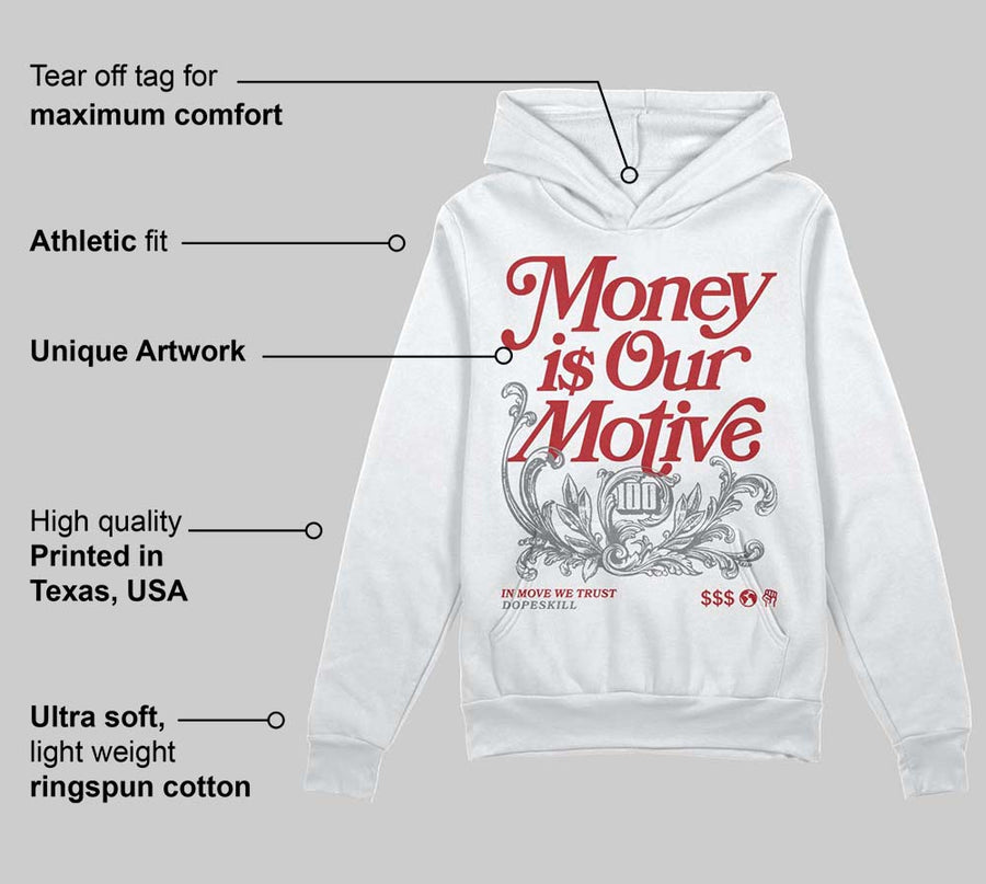 Bugs Bunny 8s DopeSkill Hoodie Sweatshirt Money Is Our Motive Typo Graphic