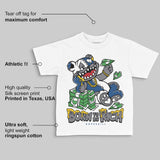 Flint Grey 9s DopeSkill Toddler Kids T-shirt Born To Be Rich Graphic
