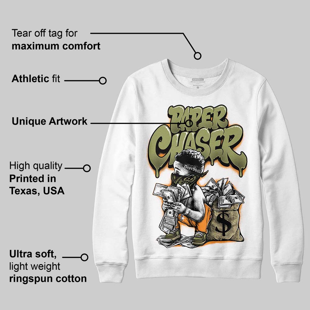 Olive 'Paper Chaser Boy' DopeSkill Graphic Sweatshirt
