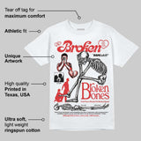 AJ 13 Chicago True Red Cherry DopeSkill T-Shirt Broken Bones Graphic