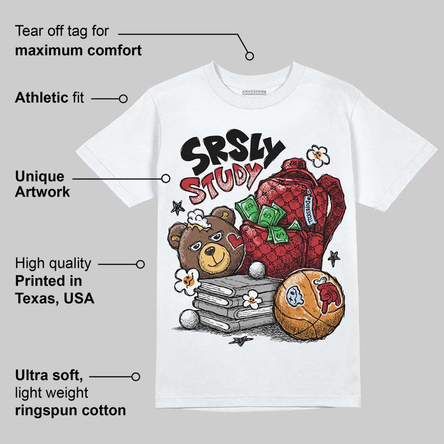 Fire Red “Black Tongue” 5s DopeSkill T-Shirt SRSLY Study Graphic