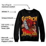 Red Collection DopeSkill Sweatshirt Get Rich Graphic