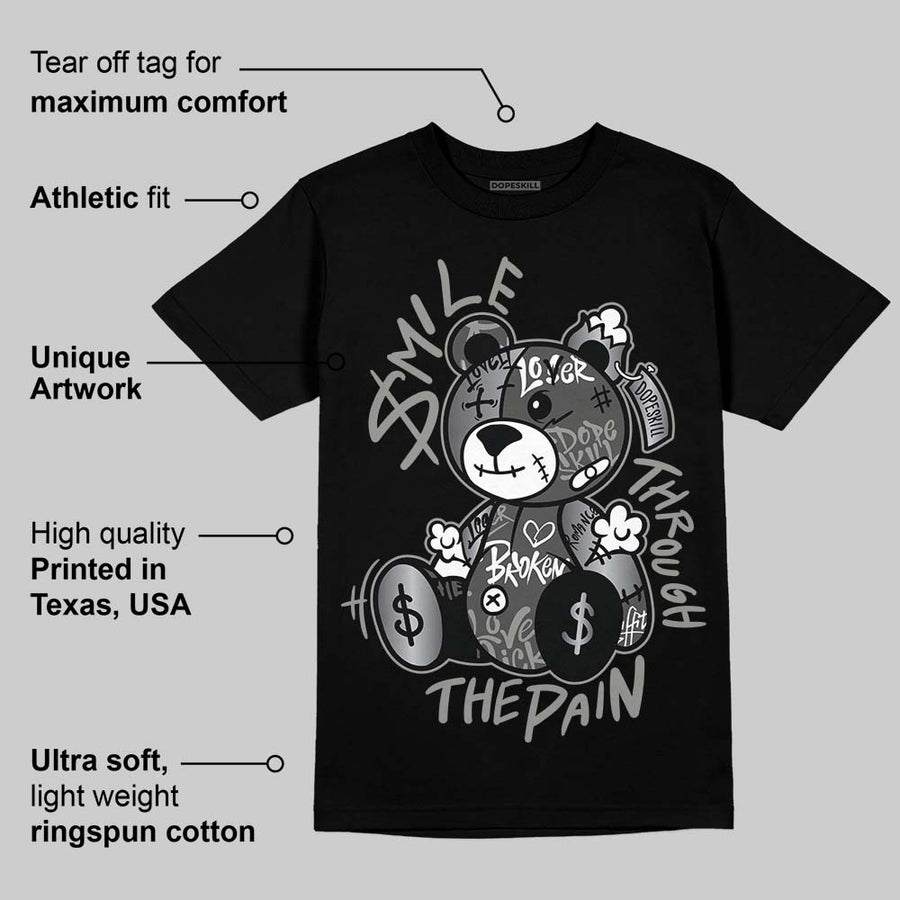 TD Black Patent 11s DopeSkill T-Shirt Smile Through The Pain Graphic
