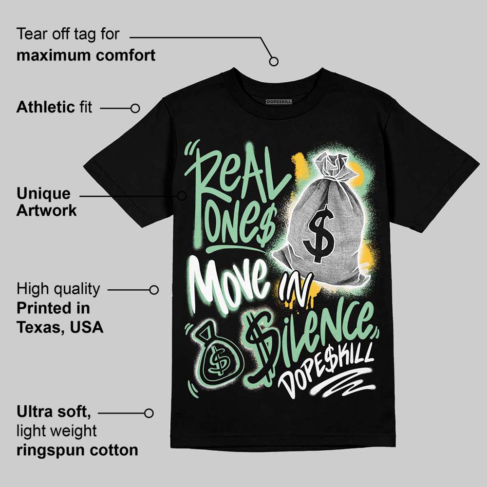 Kayano 12.1 White/Menthol DopeSkill T-Shirt Real Ones Move In Silence Graphic