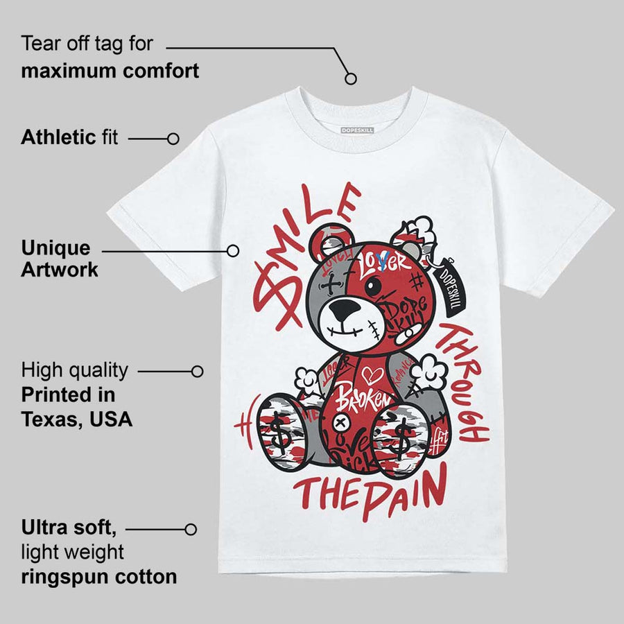 Bugs Bunny 8s DopeSkill T-Shirt Smile Through The Pain Graphic