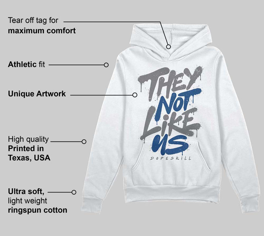 Flint Grey 9s DopeSkill Hoodie Sweatshirt They Not Like Us Graphic