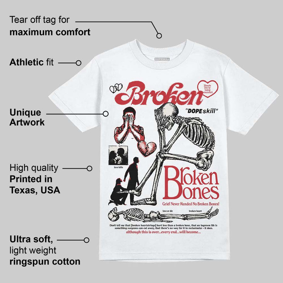 Flight Club 4s DopeSkill T-Shirt Broken Bones Graphic