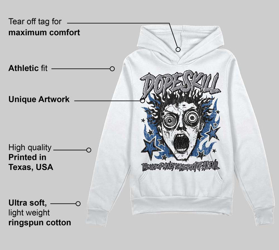 Flint Grey 9s DopeSkill Hoodie Sweatshirt Root of Evil Graphic