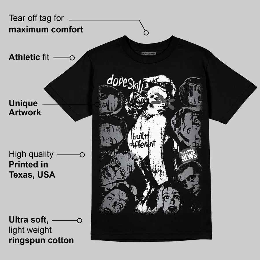 TD Black Patent 11s DopeSkill T-Shirt Built Different Graphic