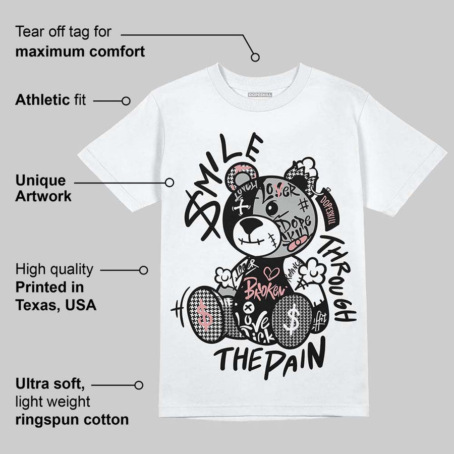 Harris Tweed x Black/Phantom Dunk DopeSkill T-Shirt Smile Through The Pain Graphic