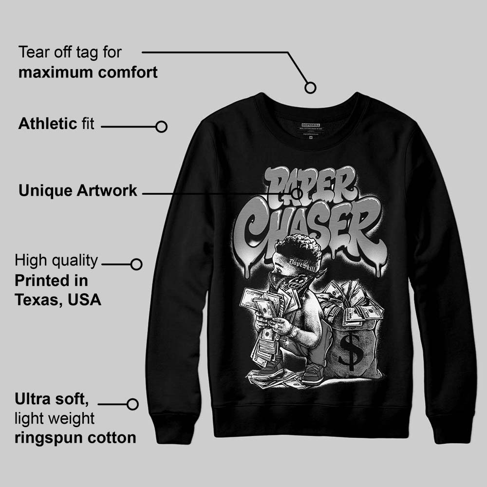 Black Cat 4s DopeSkill Sweatshirt Paper Chaser Boy Graphic