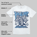 Summit White Navy 4s DopeSkill T-Shirt Distorted Realms Graphic