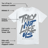 Flint Grey 9s DopeSkill T-Shirt They Not Like Us Graphic