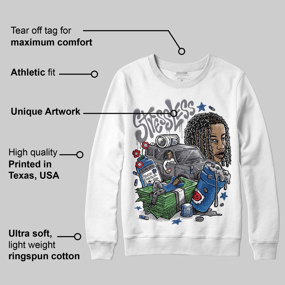 Flint Grey 9s DopeSkill Sweatshirt Stressless Graphic