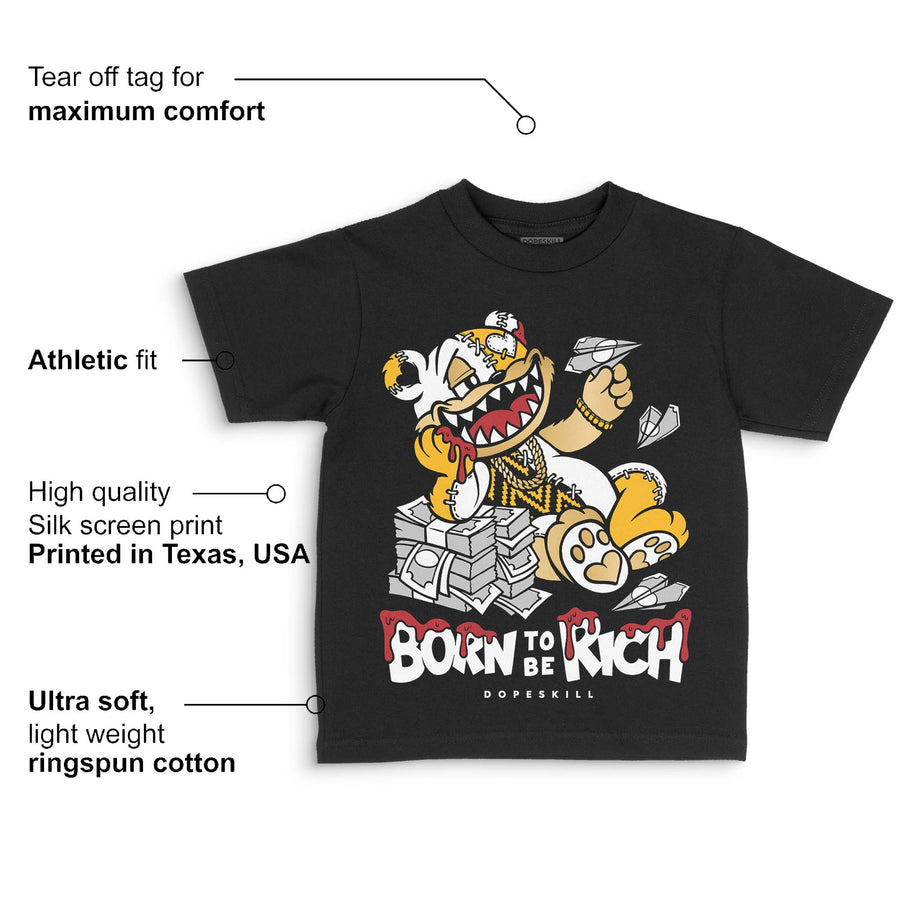 Taxi 12s 2025 DopeSkill Toddler Kids T-shirt Born To Be Rich Graphic