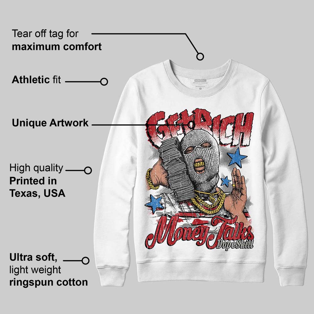 Bugs Bunny 8s DopeSkill Sweatshirt Get Rich Graphic