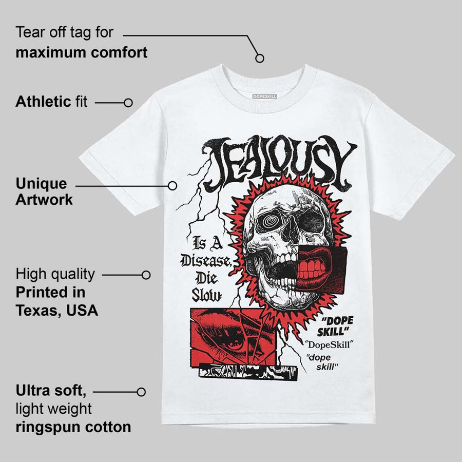 AJ 13 Chicago True Red Cherry DopeSkill T-Shirt Jealousy Graphic