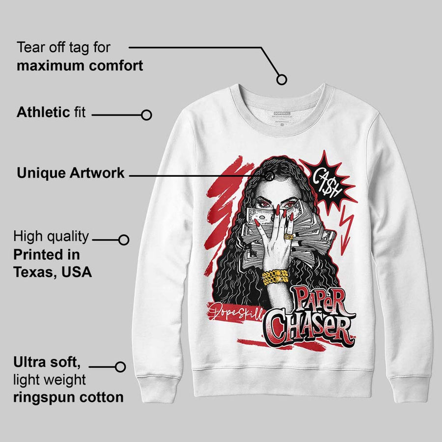 Fire Red “Black Tongue” 5s DopeSkill Sweatshirt NPC Graphic