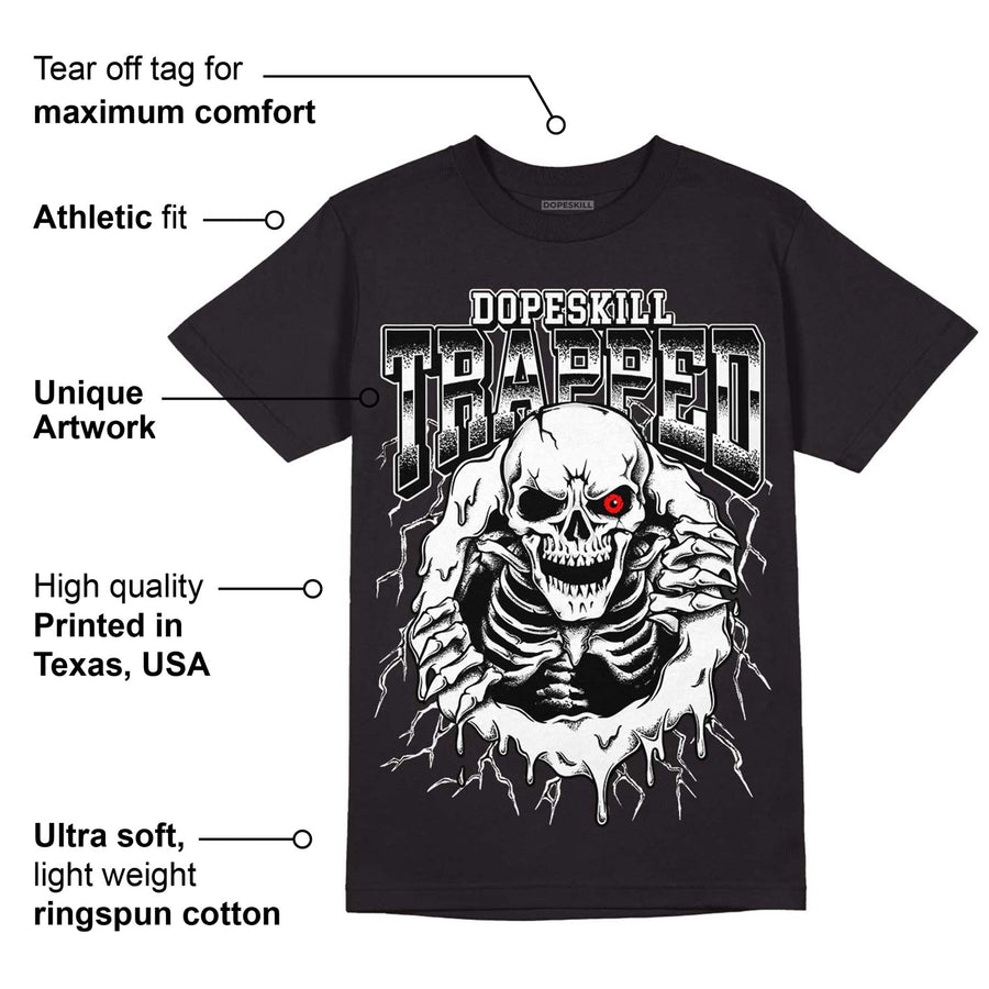 Dunk Low Panda White Black DopeSkill T-Shirt Trapped Halloween Graphic