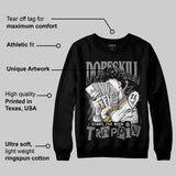 Black Cat 4s DopeSkill Sweatshirt Sorry I've Been Trappin Graphic