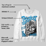 Military Blue 4s DopeSkill Sweatshirt Pocket Change Graphic