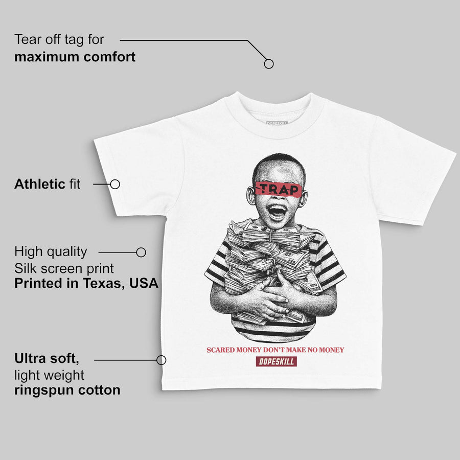Valentine’s Day 4s DopeSkill Toddler Kids T-shirt Scared Money Don't Make No Money Graphic