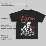 Reverse Infrared 6s DopeSkill Toddler Kids T-shirt Flexin' Graphic