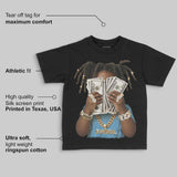 University Blue 14s DopeSkill Toddler Kids T-shirt Rich Youth Graphic