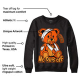 Brilliant Orange 12s DopeSkill Sweatshirt Hurt Bear Graphic