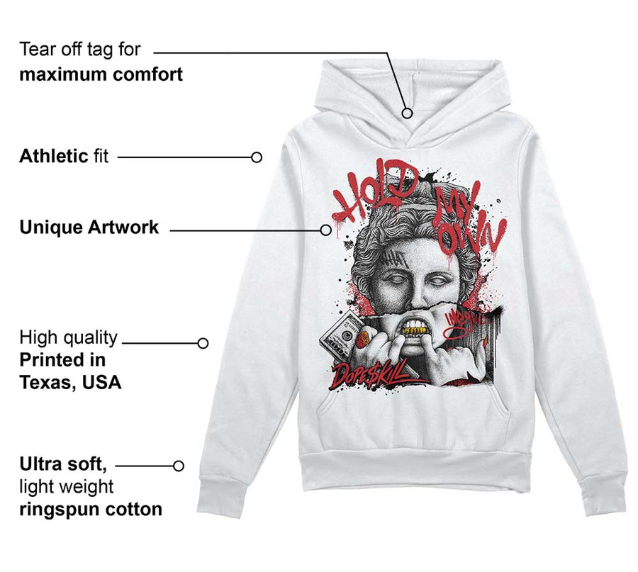 Red Taxi 12s DopeSkill Hoodie Sweatshirt Hold My Own Graphic