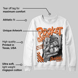 Orange Black White DopeSkill Sweatshirt Pocket Change Graphic