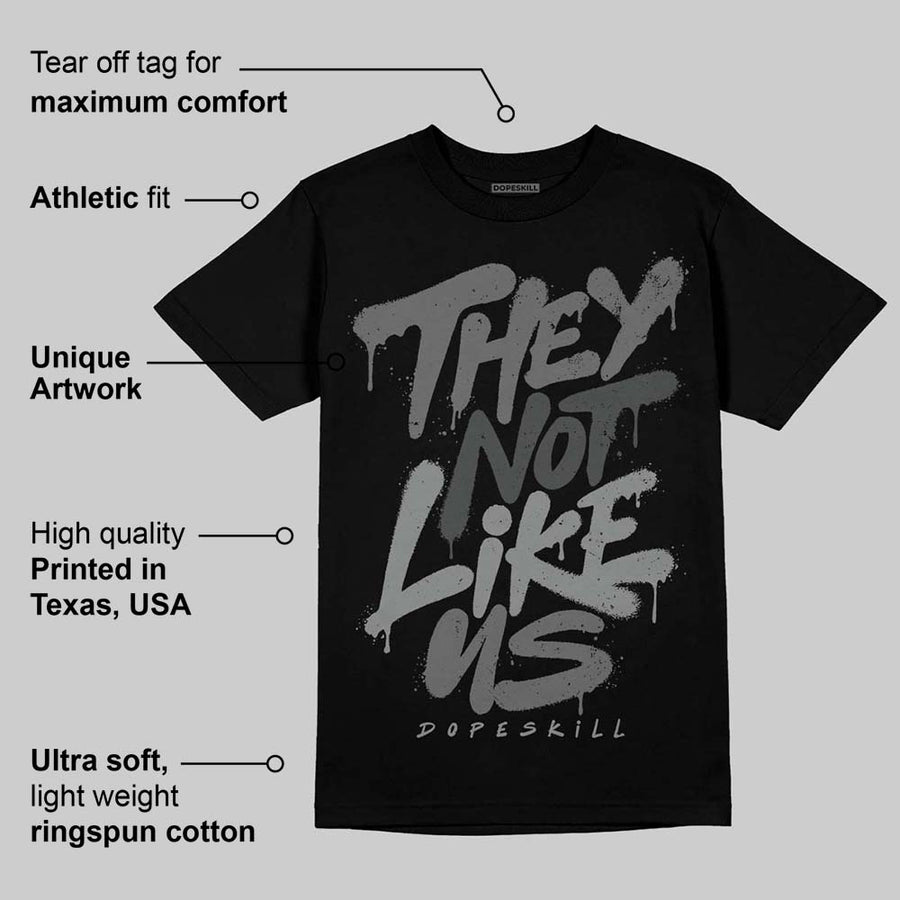 Black Cat 4s DopeSkill T-Shirt They Not Like Us Graphic