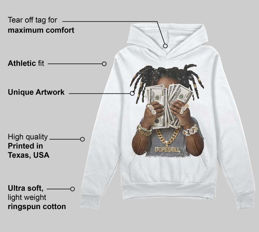 Flint Grey 9s DopeSkill Hoodie Sweatshirt Rich Youth Graphic