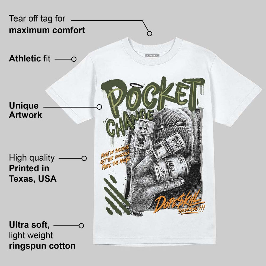 Olive Collection DopeSkill T-Shirt Pocket Change Graphic