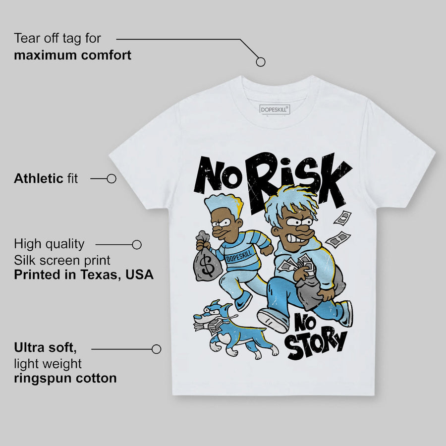 Legend Blue 11s DopeSkill Toddler Kids T-shirt No Risk No Story Graphic