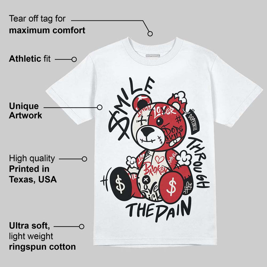 Flight Club 4s DopeSkill T-Shirt Smile Through The Pain Graphic