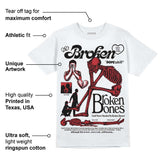 Red Taxi 12s DopeSkill T-Shirt Broken Bones Graphic