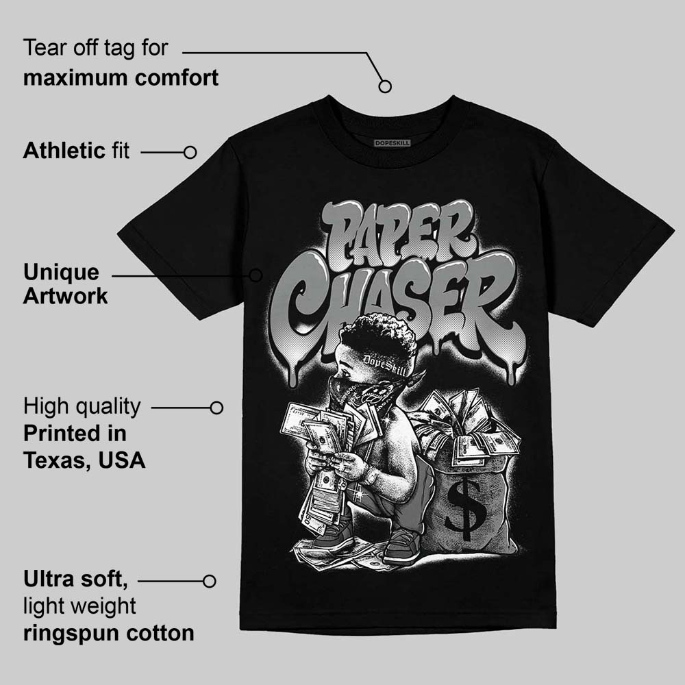 Black Cat 4s DopeSkill T-Shirt Paper Chaser Boy Graphic