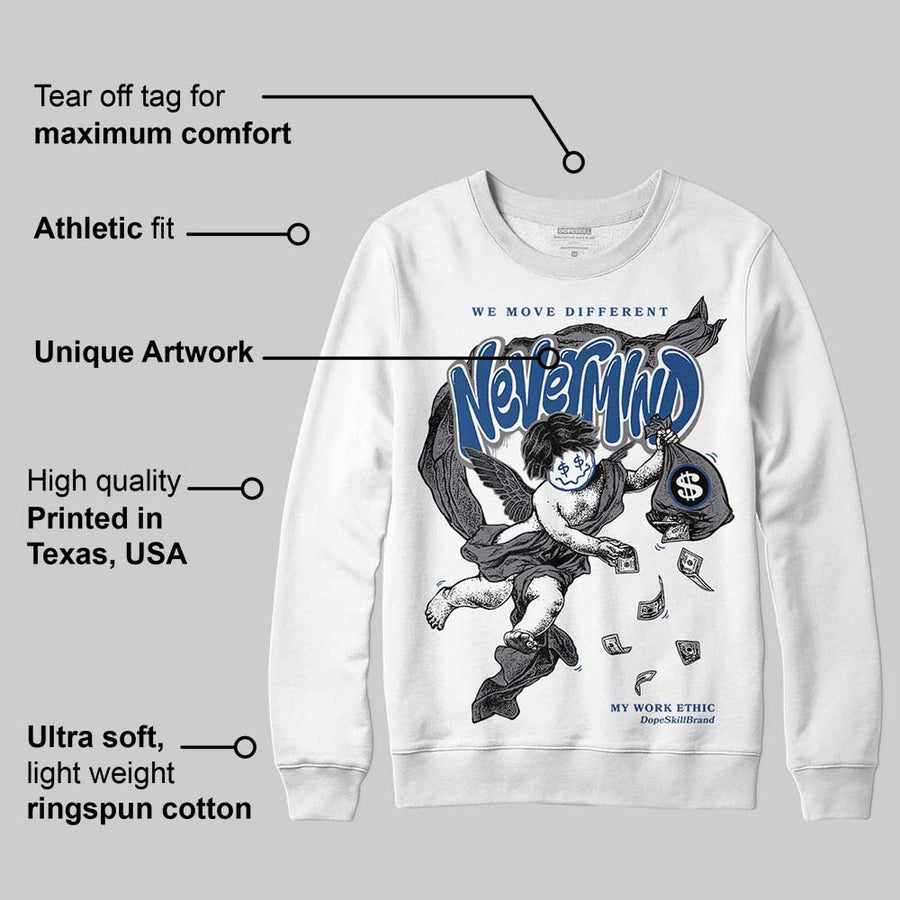 Flint Grey 9s DopeSkill Sweatshirt Nevermind Graphic