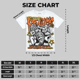 Orange Black White DopeSkill Oversize Print T-Shirt Distorted Realms Graphic