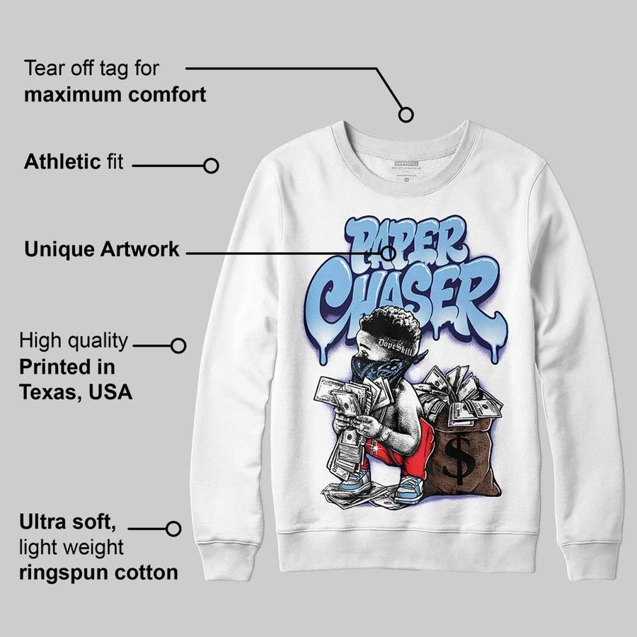 University Blue 'Paper Chaser Boy' DopeSkill Graphic Sweatshirt