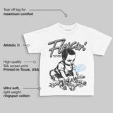 Wolf Grey 5s DopeSkill Toddler Kids T-shirt Flexin' Graphic