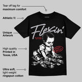 Black Metallic Reimagined 5s DopeSkill T-Shirt Flexin' Graphic