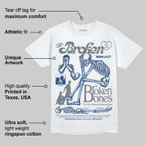 Flint Grey 9s DopeSkill T-Shirt Broken Bones Graphic