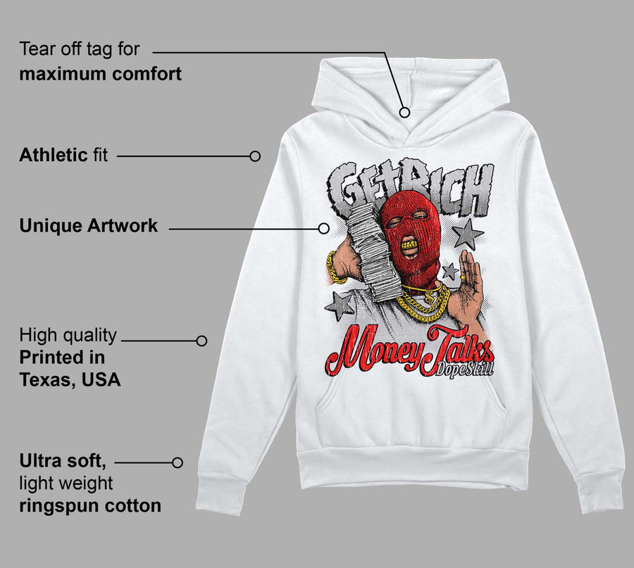 Grey Collection DopeSkill Hoodie Sweatshirt Get Rich Graphic